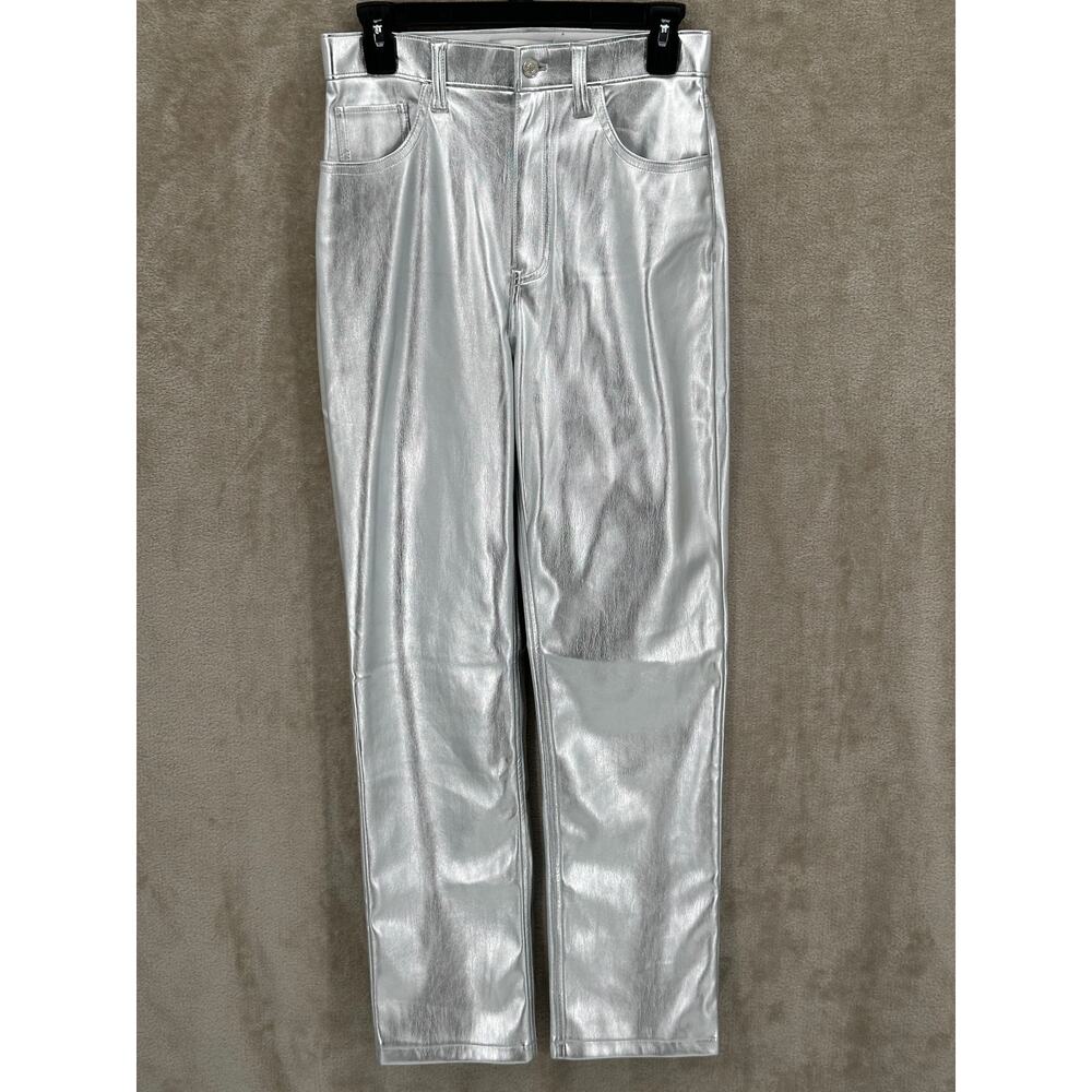 Abercrombie & Fitch Pants Womens 4 Faux Leather 90s Straight Ultra High Rise